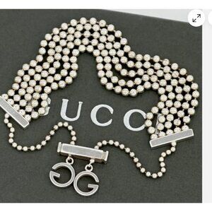 Gucci Groove – Preloved Multi-Strand G Logo Ball Chain Bracelet (with Full Packa